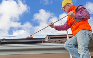 Middle Side soft wash roof cleaning